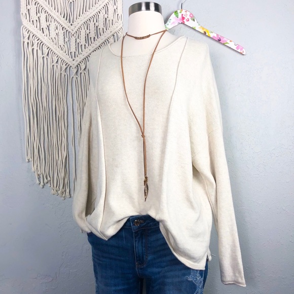 J. Jill Sweaters - J. Jill | Pure Jill Cream Knit Ribbed Sweater